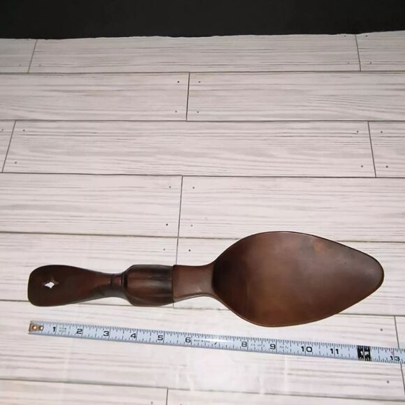 Handcarved Wood Vintage Spoon Wall Hanging Home Decor Tiki Man Face 12”in - Picture 7 of 8